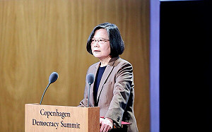 蔡英文「哥本哈根民主高峰會」演說 訪問立陶宛深化台歐民主夥伴關係