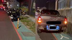 諷刺！三峽車禍現場淪民眾擺拍悼念亂象　大批車輛違停人行道阻礙交通