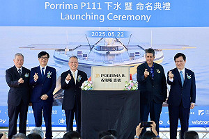 見證首艘淨零碳排船舶下水  陳其邁：展現台灣綠能海洋科技創新實力  