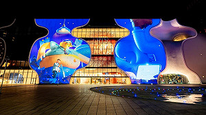 危機四角色躍上臺中國家歌劇院外牆 台灣諾和諾德點亮健康意識