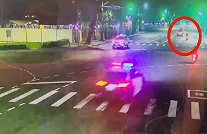 女機車騎士闖紅燈遭警尾隨自撞不治 橋檢分案調查