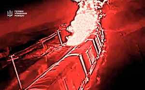 (影) 烏軍AASM毀俄境營指揮部還炸橋! 扎波羅熱俄軍油槽列車也挨轟