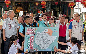 妃妃鐵馬隊東山碧軒寺集結出發   台南37區民主接力正式啟動