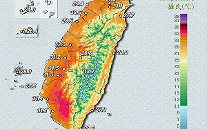 熱爆!氣象署發高溫特報 高雄飆38.5度
