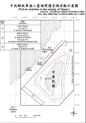 5共機.7共艦.1公務船擾台海 國軍嚴密應處
