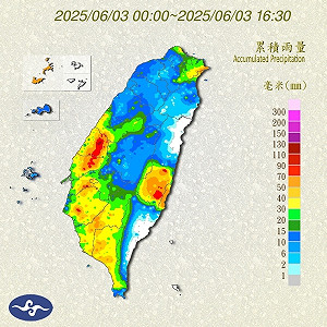 鋒面挾豪雨!今3縣市累積雨量破百毫米 彰化縣居冠