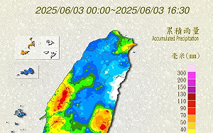 鋒面挾豪雨!今3縣市累積雨量破百毫米 彰化縣居冠