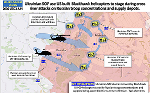 (影)烏軍「突破戰線」! 黑鷹直升機、烏戰機長驅直入 越河打擊集結俄軍