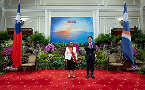 頒「采玉大勳章」!賴清德國宴宴請海妮:想起馬紹爾林投果威士忌