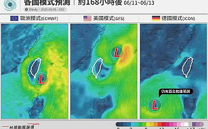 三大歐美模式預報皆示警 下週恐見颱風生成 專家：若侵台恐致豪雨