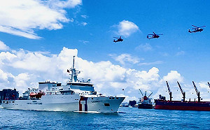 主持「海安12號」演習 賴清德呼籲立院不分黨派支持特別預算