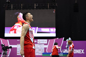 周天成連丟2局不敵安東森  印尼羽球公開賽鍍銀