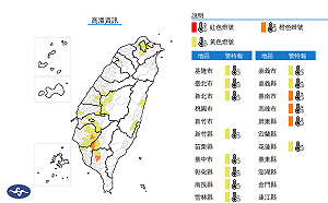 14縣市高溫特報！3縣市亮橙色燈號 台南玉井飆至37.8度