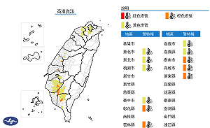 熱爆!11縣市高溫特報 5縣市亮橙色燈號恐飆破36度