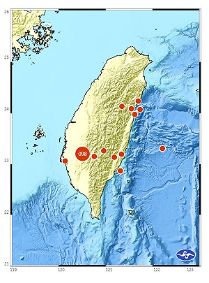 快訊》地牛翻身！1900時花東有感地震 幾全台有感