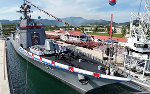 北韓崔賢級2號艦側翻事故後「再」下水 命名「姜健號」