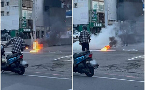 男子加油站前自焚畫面曝光！全身70%三度燒傷送醫