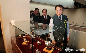 黃偉哲肯定陳水林金工造詣　邀市民欣賞精緻茶器藝術