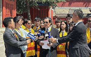 公祭伏羲 馬英九引同學話：靈魂受到深深的震撼