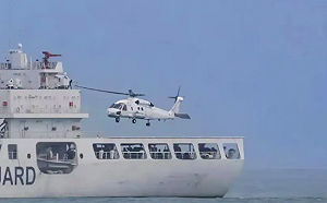 解放軍南海火力倍增！外觀似美「黑鷹」 中國海警「直-20」首次上艦