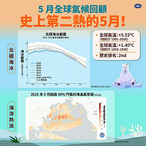 氣候變遷加劇！5月高溫「再創紀錄」NCEI：今年恐成5個最熱年之一