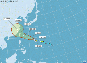 雙颱進逼？泰利不排除成強颱  後面還有熱低壓
