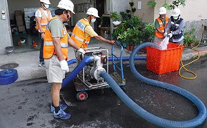 防淹作戰！泰利挾大雨新工處急疏通排水管線