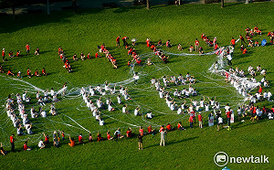 「CHINA！FREE LI」數百人排字聲援李明哲