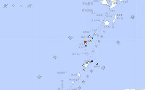日本吐噶喇列島近海21日起震不停！鹿兒島十島村今發生震度「5弱」強震