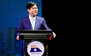 出席領航星號訪船儀式  陳其邁：恨不得把市長棒子交給「她」 