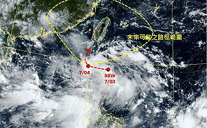 熱帶擾動98W就在台灣門口！專家分析這兩天是重要觀察期