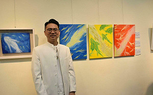 曾是踢拳擊全國冠軍 傳產二代《靈魂流域》個展療癒啟動 