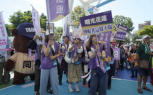 （影）31個罷團不畏豔陽高溫  齊聚花蓮呼籲鄉親罷免傅崐萁