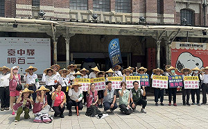 中六罷團生力軍 人民作主志工團街頭苦行