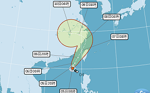 丹娜絲颱風逐漸變強！各地風雨趨勢一次看