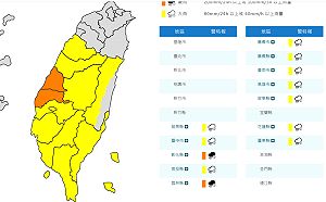 快訊》「丹娜絲」影響雨區擴大！氣象署：全台12縣市豪大雨特報