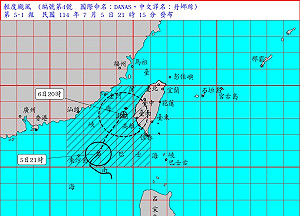 丹娜絲風雨逼近！氣象署發布海陸警報　嘉義以南、澎湖嚴加戒備
