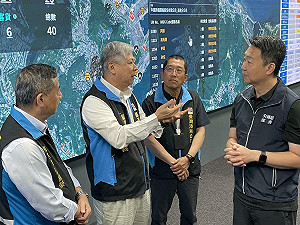 丹娜絲暴風圈升級  陳世凱視察港務公司防颱應變措施