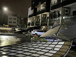 丹娜絲颱風夜襲嘉義、台南滿目瘡痍！居民：從沒遇過這麼誇張的風