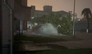 丹娜絲過境高雄  旗津污水廠爆管釀淹水災情