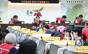 丹娜絲強風侵襲台南  黃偉哲：全力恢復市容及正常供電供水