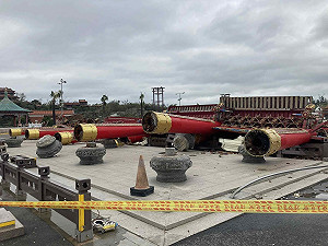 丹娜絲摧毀千年檜木牌樓！ 南鯤鯓曝損失難估：砸千萬也買不來 