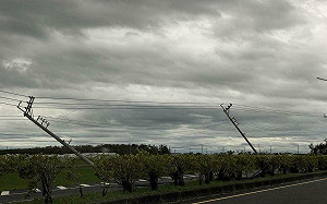 丹娜絲颱風重創台灣！近70萬戶停電   30萬戶仍搶修中 