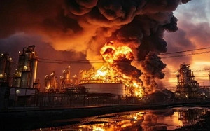 俄年產量660萬噸煉油廠被炸了! 傳現場數次大爆炸 前線俄軍油料供給受挫