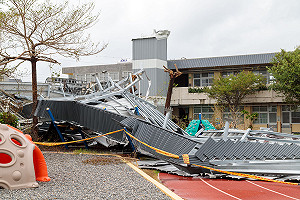 丹娜絲颱風嘉縣校園災損初估將近1億  教育部勘災 