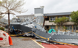 丹娜絲颱風嘉縣校園災損初估將近1億  教育部勘災 