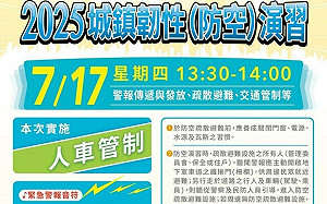 2025城鎮韌性演習首次舉行 北市7/17實施人車交通管制半小時