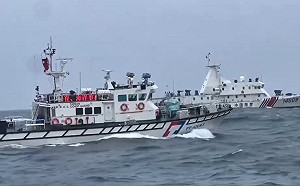 今年第78次！中國海警「暗船」襲擾金門 海巡4巡防艇拒止驅離
