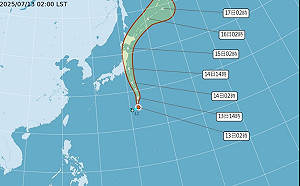 今午後雷雨減少氣溫飆36度  百合颱風生成對台無影響