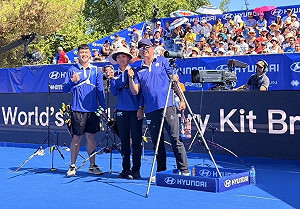 湯智鈞邱意晴加射過關  射箭世界盃反曲弓混雙奪銅